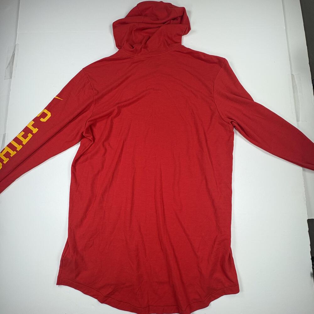 Kansas City Chiefs Shirt Mens Medium Red Yellow NFL Football Nike Hoodie Tee - Picture 11 of 12
